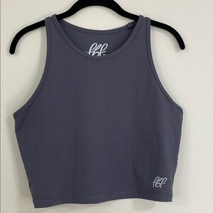 Elegant Gray Sleeveless Women's Tank Top